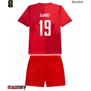 Canada Alphonso Davies #19 Prima Maglia Bambino Mondiali 2026 Manica Corta (+ Pantaloni corti)